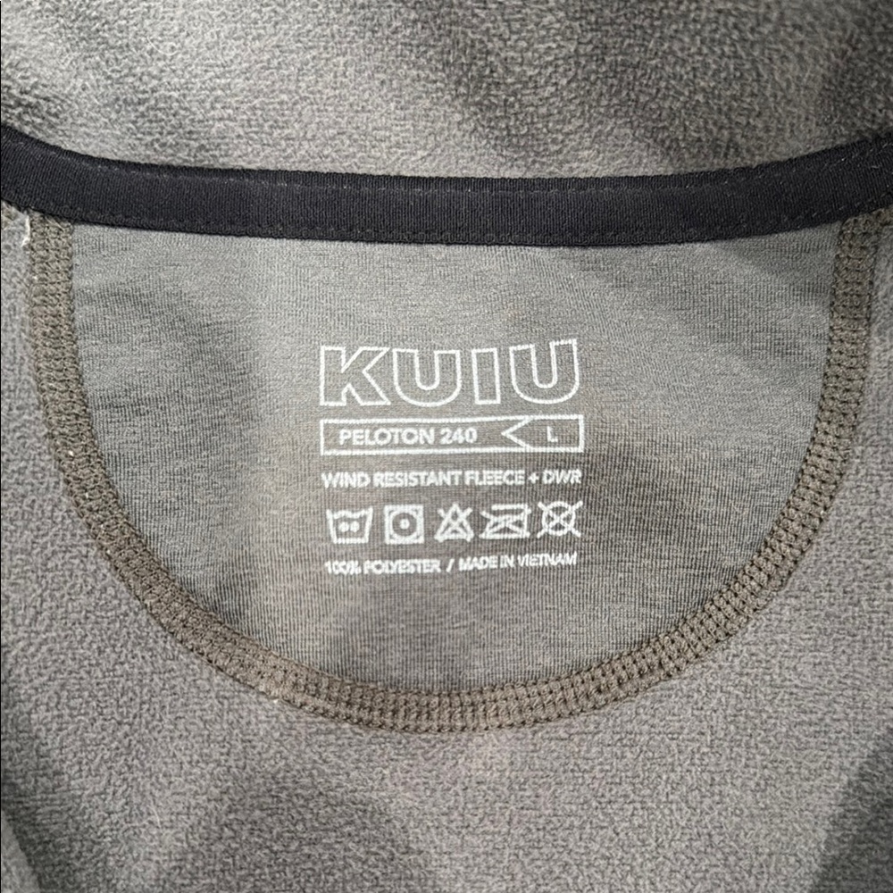KUIU Peloton 240 Full Zip Wind Resistant Fleece Jacket Men’s Hunting-Olive - Picture 2 of 8